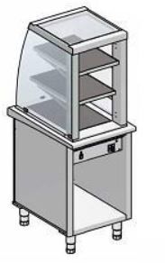 DoraMetal Värmemonter med välvt glas DM-94961.1-E