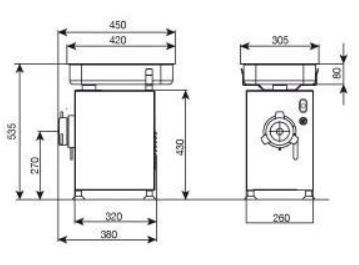 La minerva kyld köttkvarn A/E 22R Enterprise - Bild 3