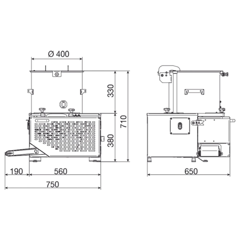 La Minerva automatisk hamburgerpress C/E H MAX - Bild 3